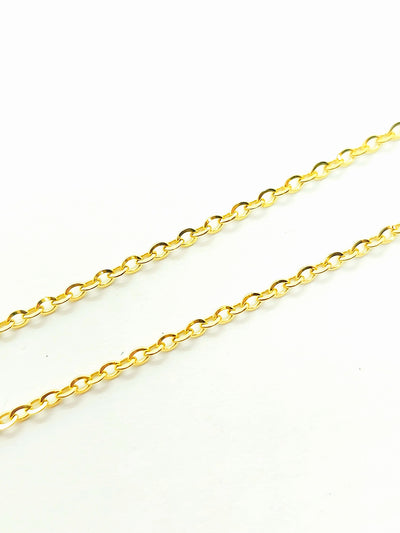 Rolo Chain Necklace Solid 10k Gold