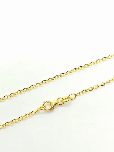 Rolo Chain Necklace Solid 10k Gold