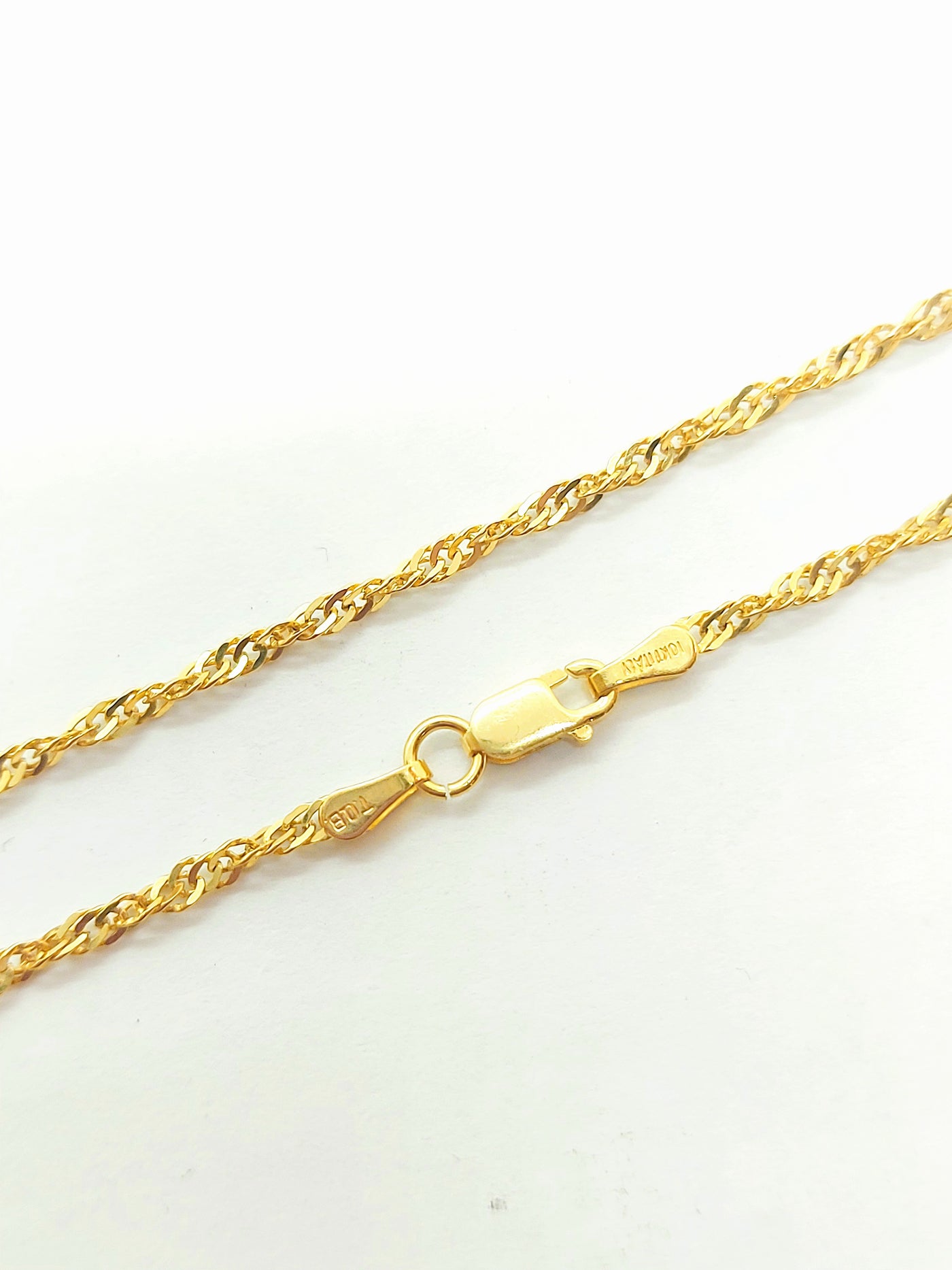 Rope Chain Necklace 10k Gold Very thin