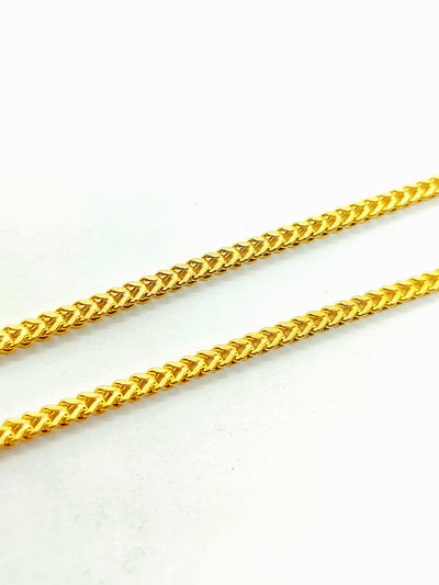 Franco Chain Necklace 10k Yellow Gold