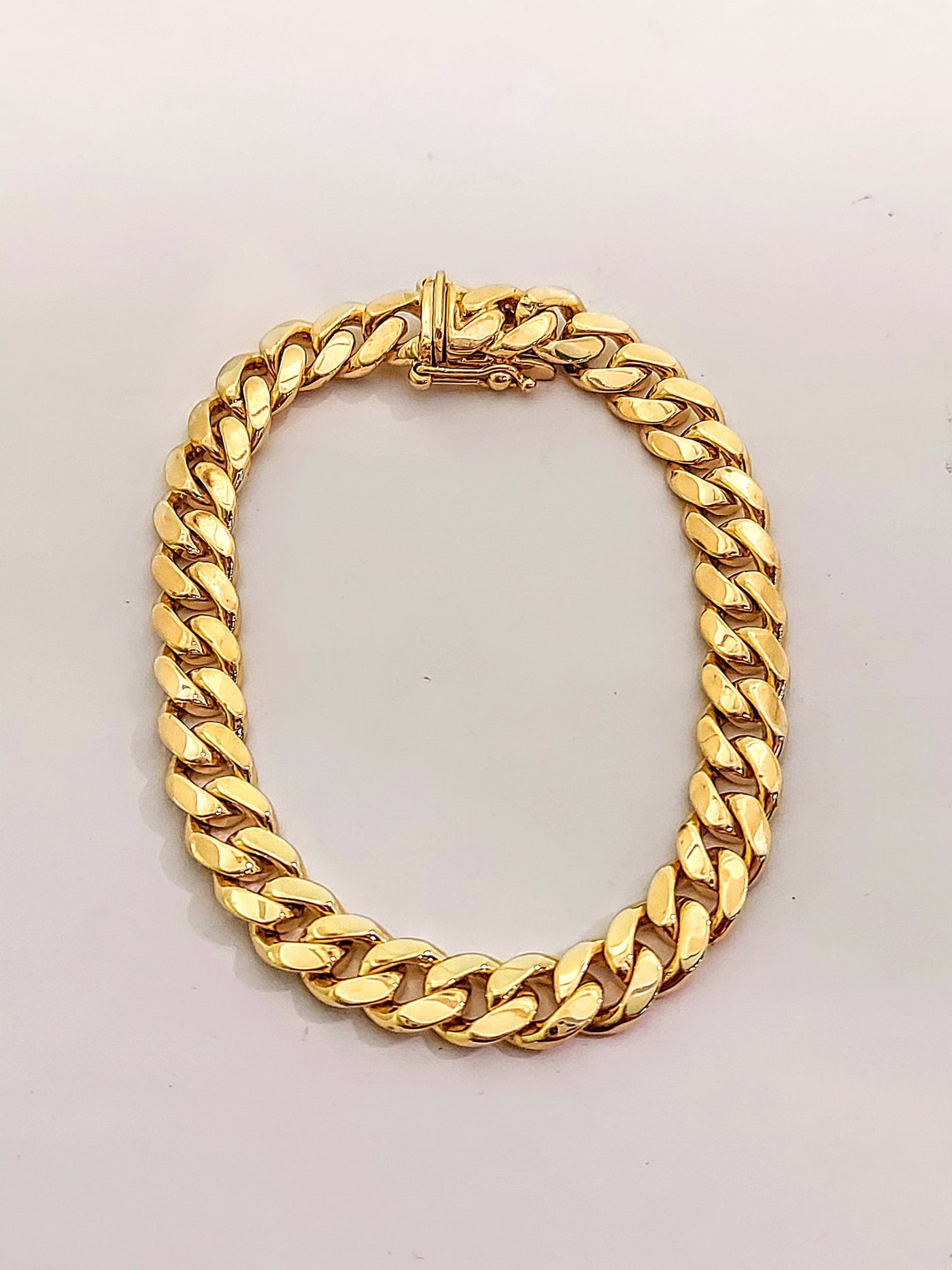 10k Gold Cuban Bracelet Italian made