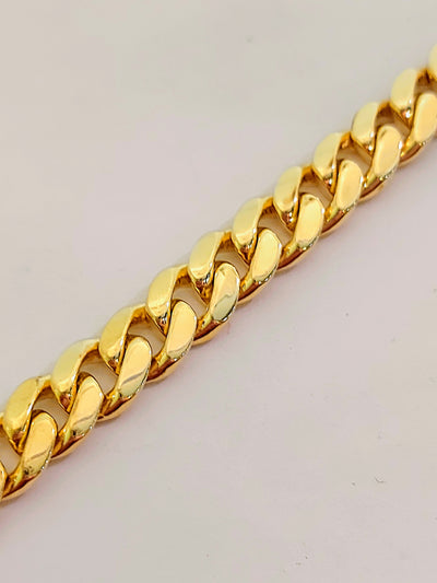 10k Gold Cuban Bracelet Italian made