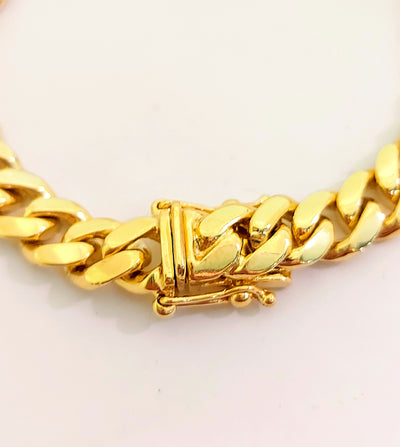 10k Gold Cuban Bracelet Italian made