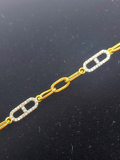 Gold women's bracelet