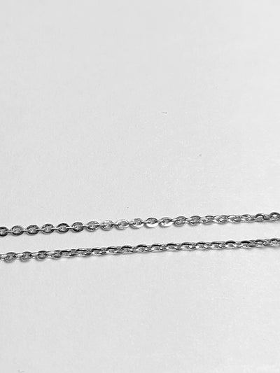 14k Real Solid White Gold Necklace, Snowman Necklace with Diamonds and Black Diamonds