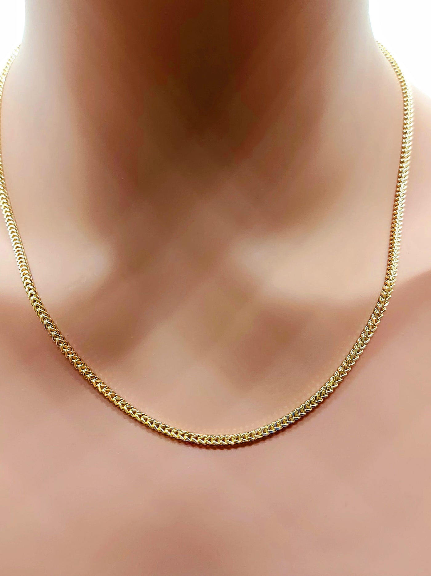 Franco Chain Necklace 10k Yellow Gold