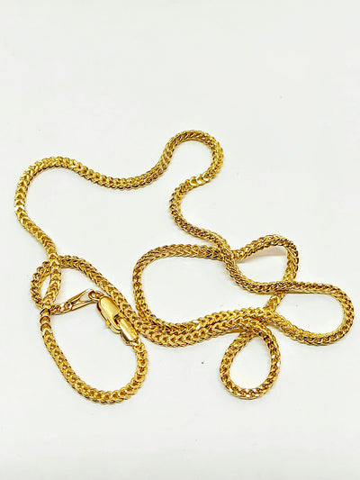 Franco Chain Necklace 10k Yellow Gold