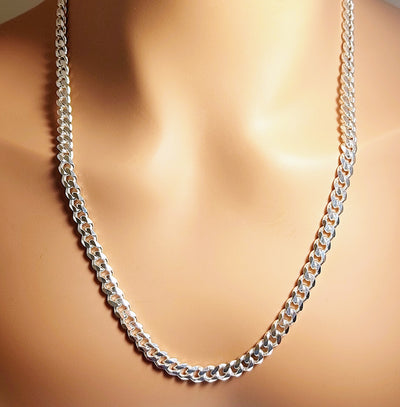 Cuban Chain Sterling Silver 925 Italy