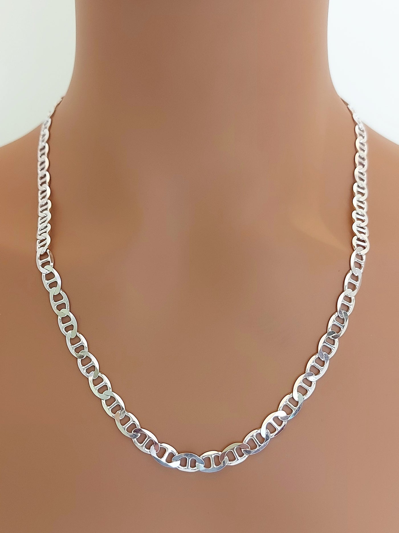 Gucci link Chain Sterling Silver 925 Italy