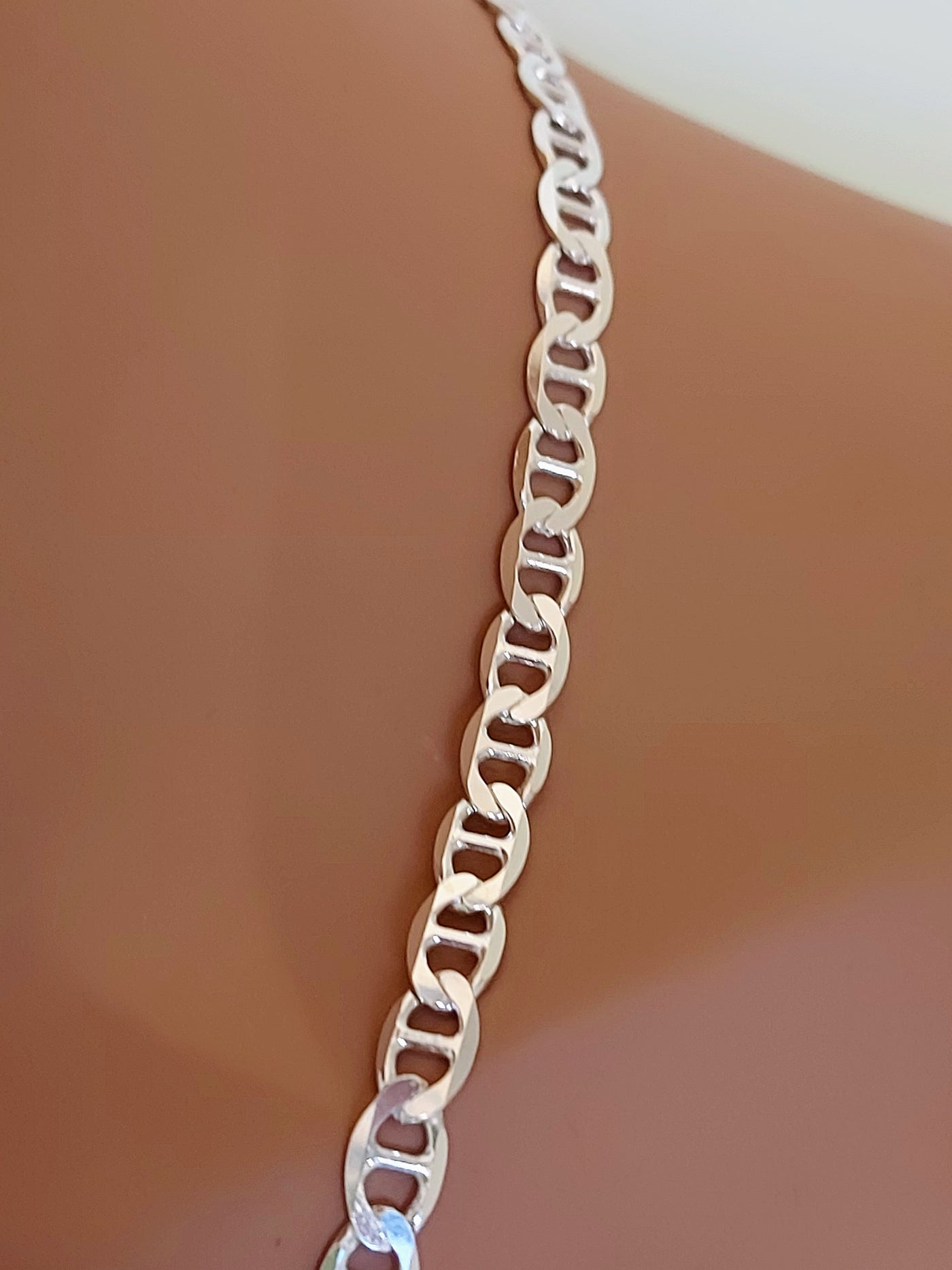 Gucci link Chain Sterling Silver 925 Italy