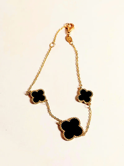 Black Clover leaf Bracelet