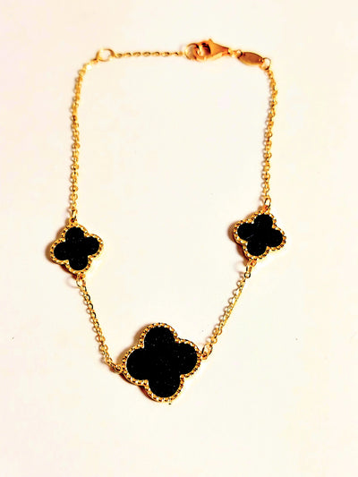 Black Clover leaf Bracelet