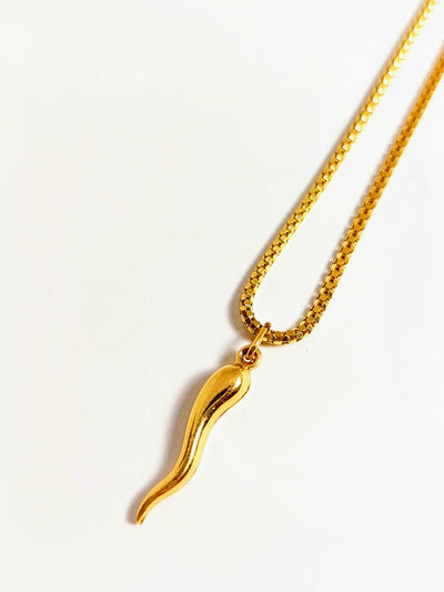 14k Gold Italian Horn (Cornicello) pendant