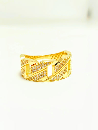 10k Gold Cuban Ring