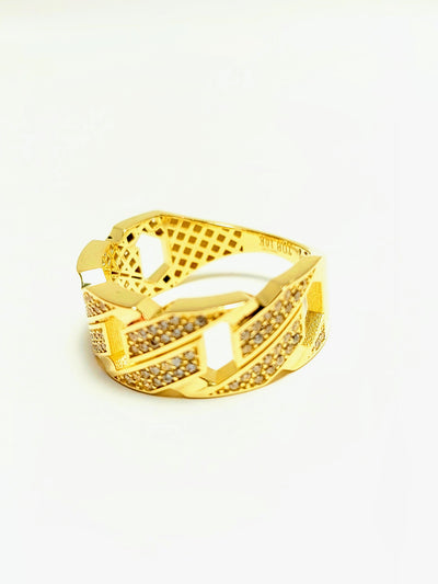 10k Gold Cuban Ring