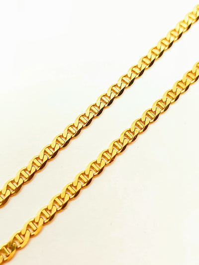 10k Gold Mariner chain ~3.8mm