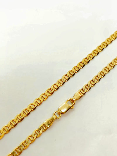 10k Gold Mariner chain ~3.8mm