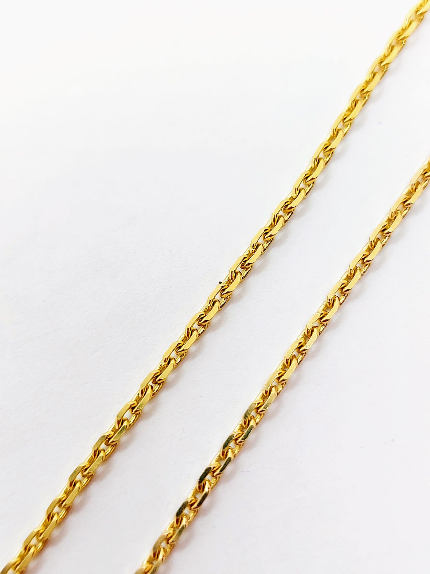 10k Solid Italian Gold Cable chain 1.33mm