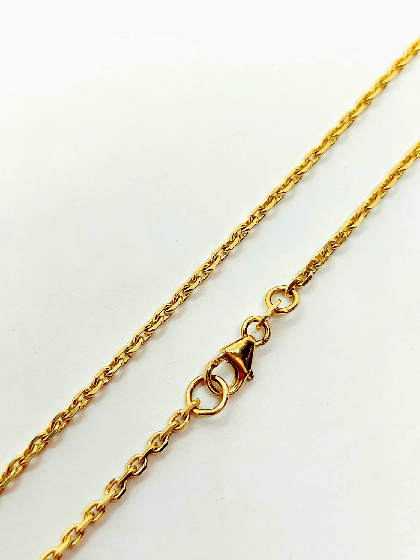 10k Solid Italian Gold Cable chain 1.33mm