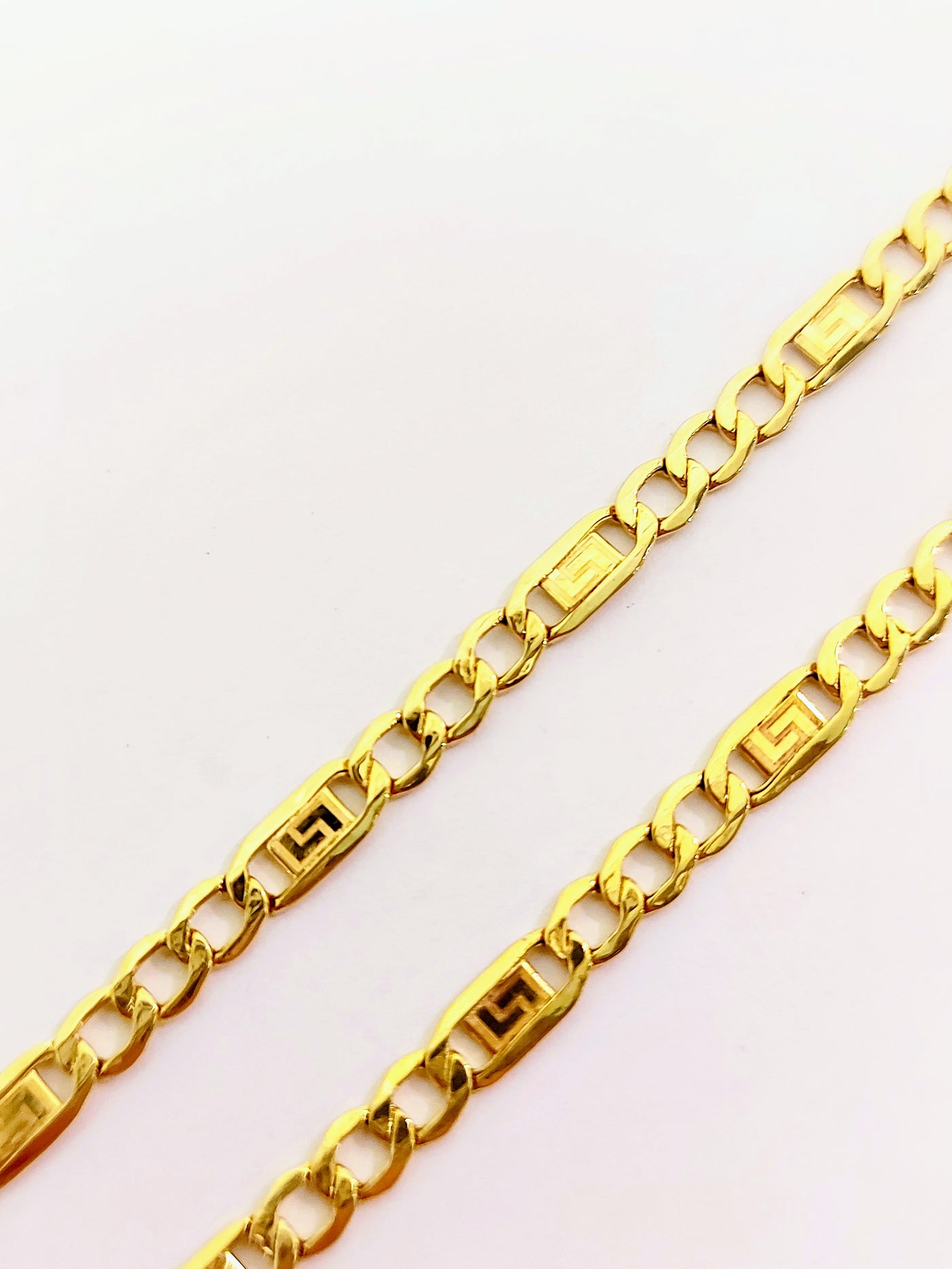 10k Figaro Gold Meander chain