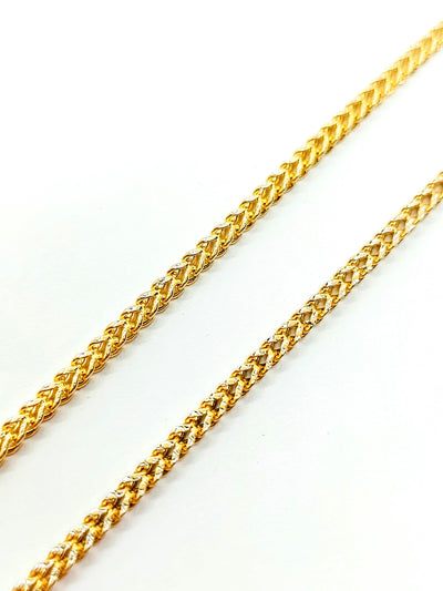 10k Gold Franco chain Diamond cut