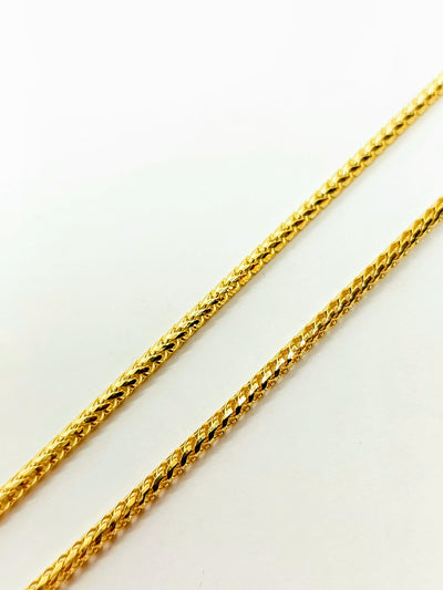 10k Solid Gold Franco chain ~2mm