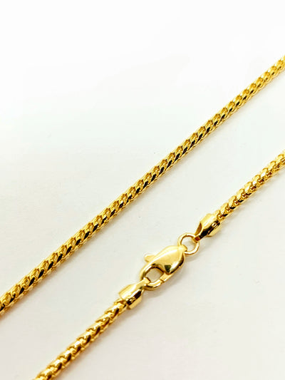 10k Solid Gold Franco chain ~2mm