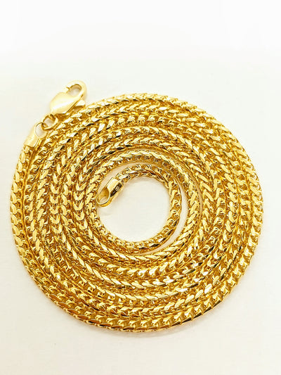 10k Solid Gold Franco chain ~2mm