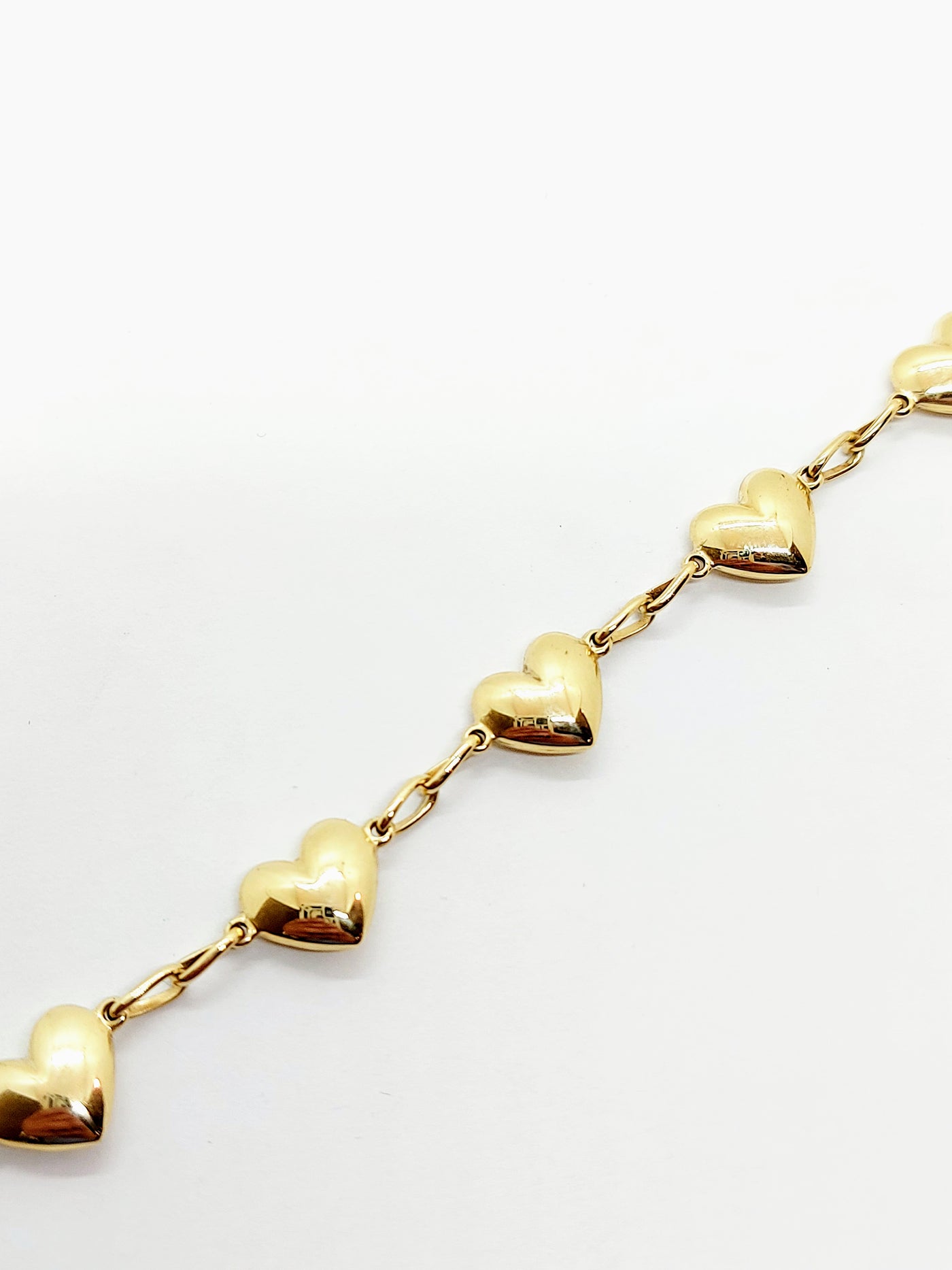 10k Gold Bracelet with hearts