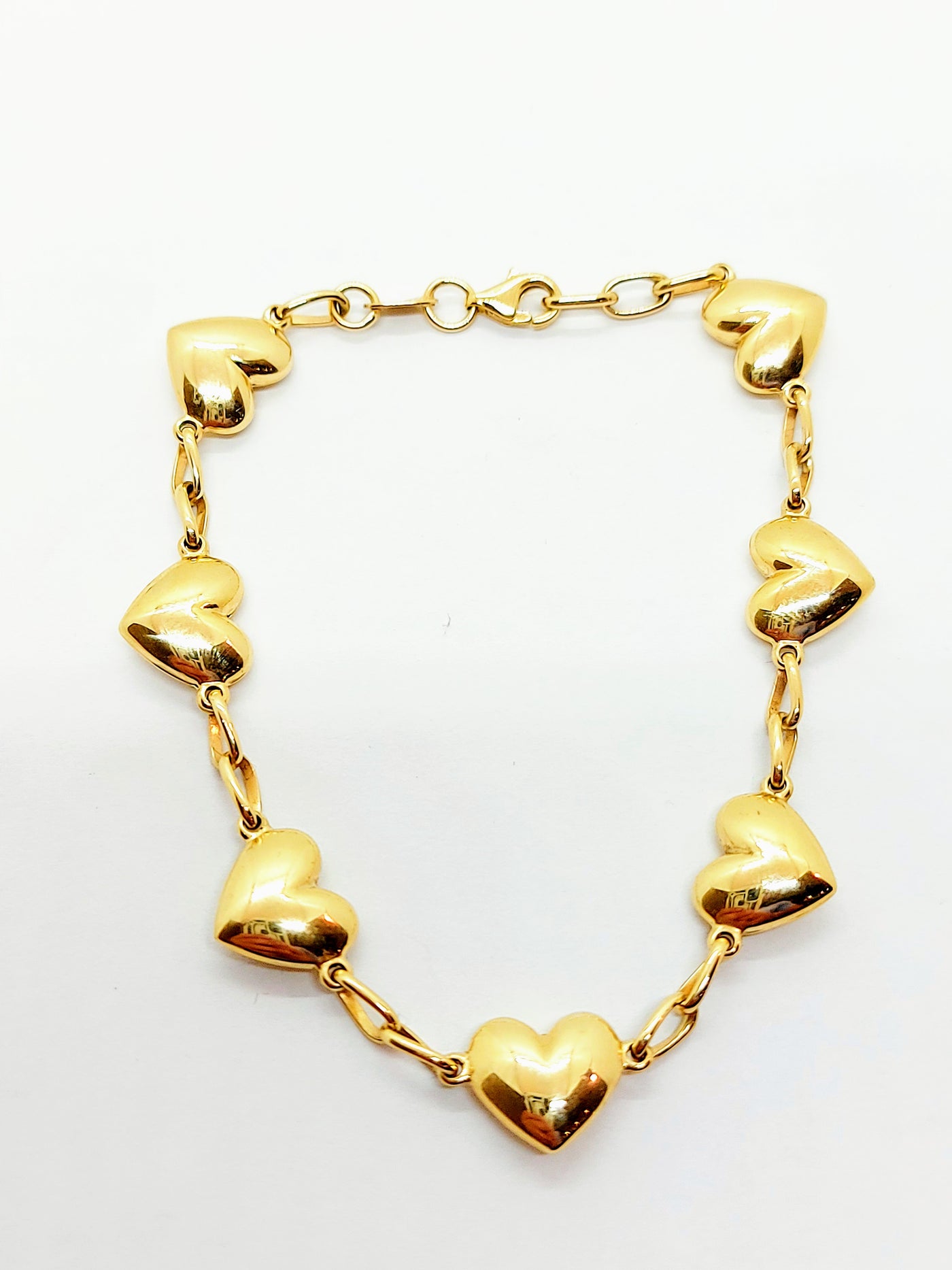 10k Gold Bracelet with hearts