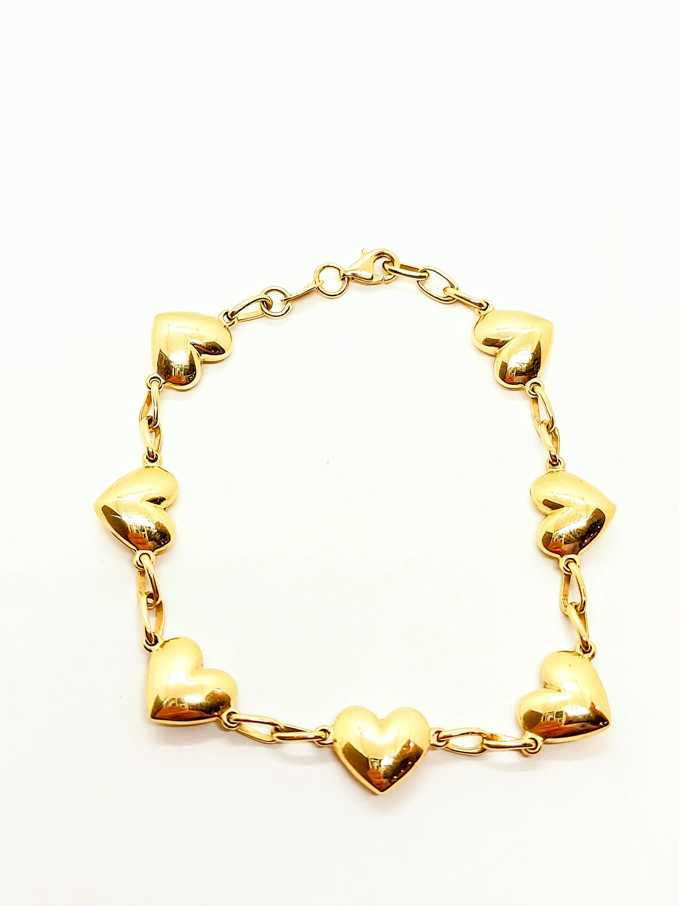 10k Gold Bracelet with hearts