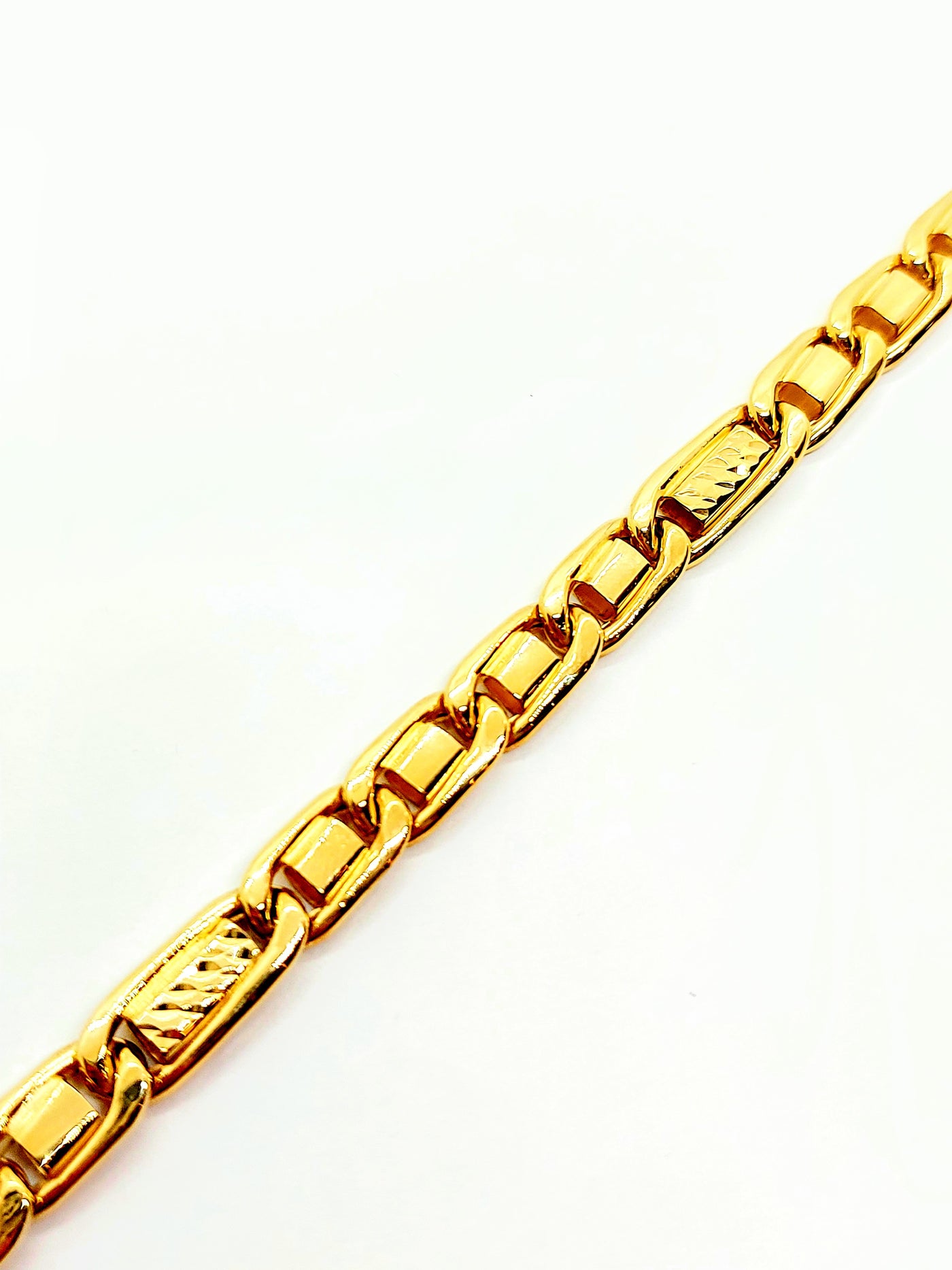 10k Gold full Figaro Bracelet