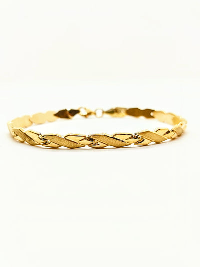 10k Gold X design bracelet