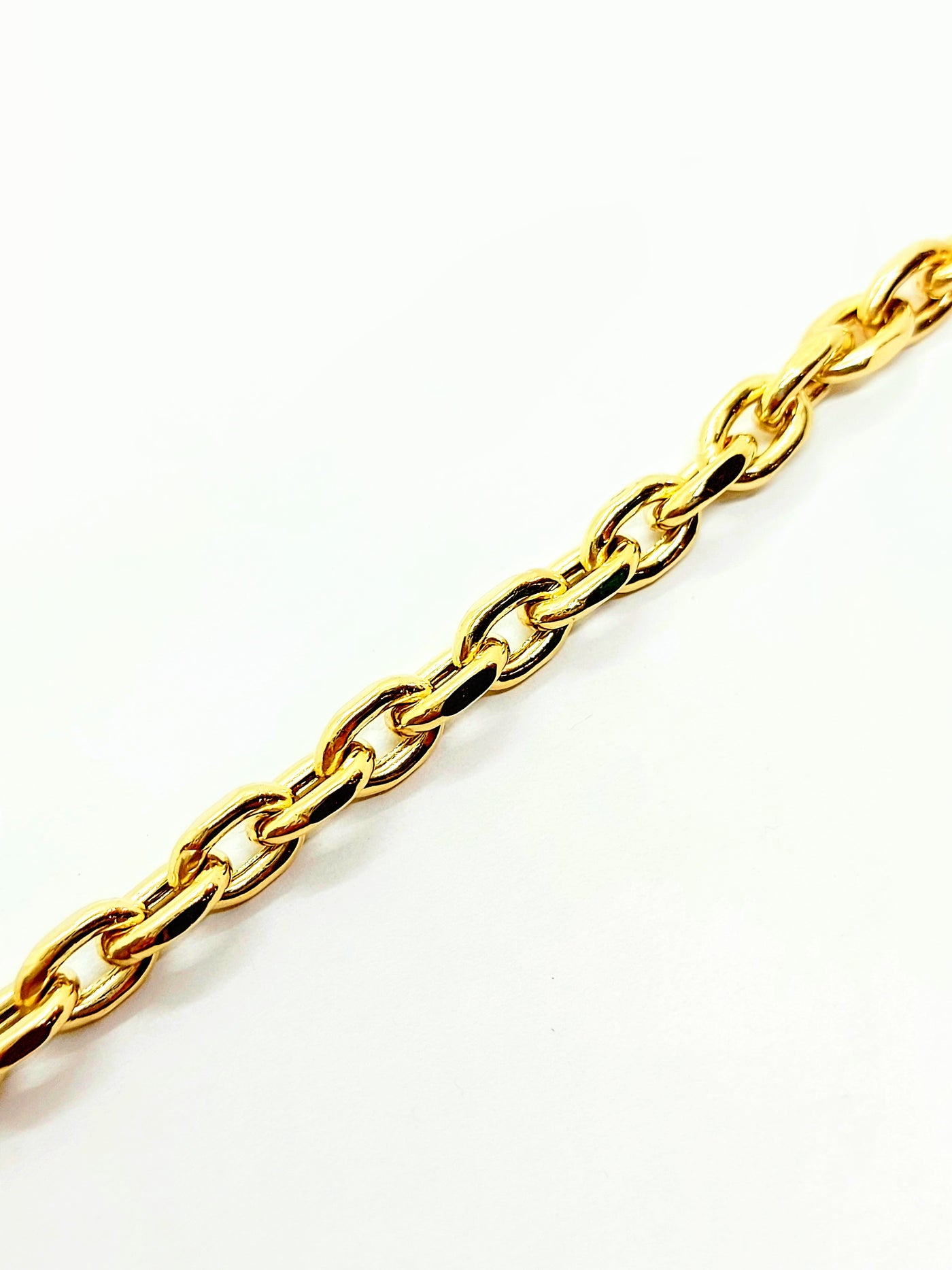 10k Gold Puffy Curb link Bracelet