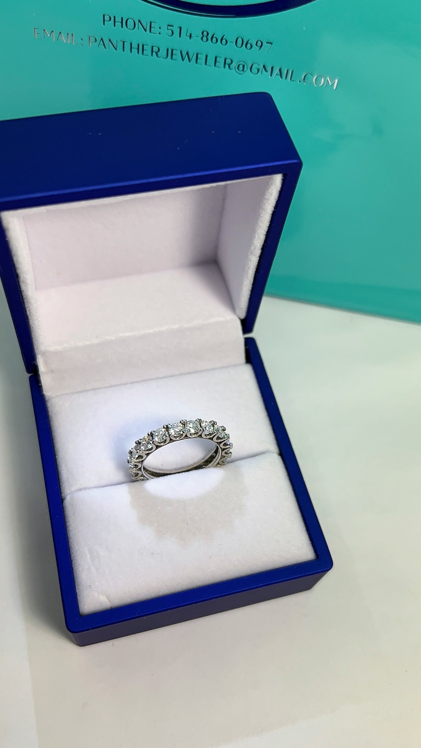 18k White Gold Lab Diamond Eternity ring