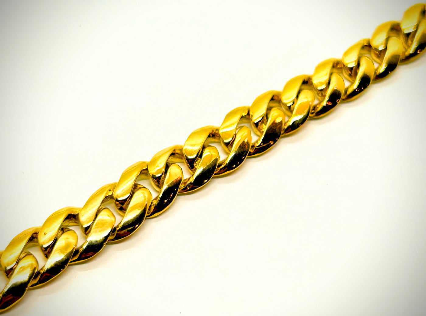 10mm Solid Gold Cuban bracelet