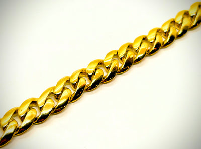 10mm Solid Gold Cuban bracelet