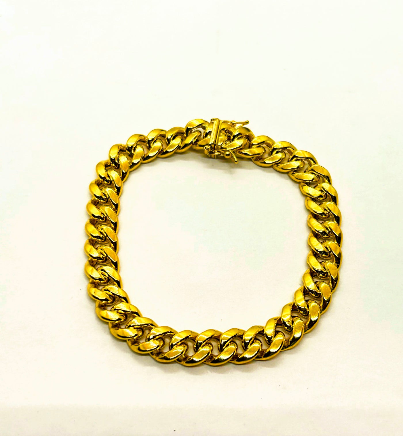 10k Gold Hollow Cuban bracelet 10mm wide