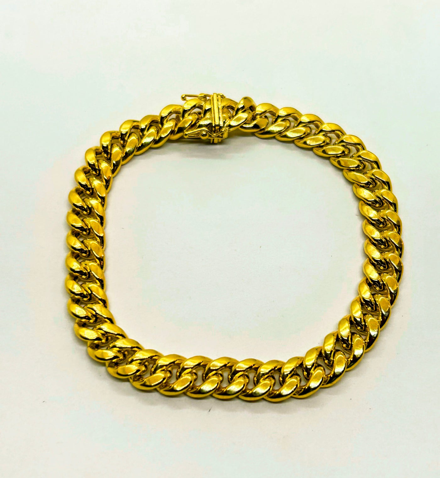 10k Gold Miami Cuban Bracelet, Real 10K Yellow Gold Miami Cuban Chain Bracelet, Men and Women Bracelet, 10k Gold Bracelet, 10k Gold Miami