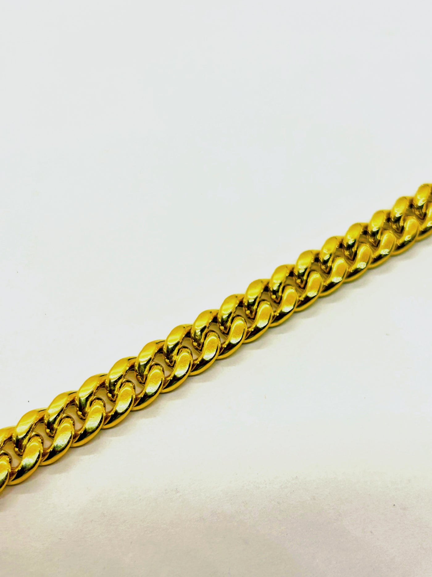 10k Gold Hollow Cuban Bracelet 9mm wide