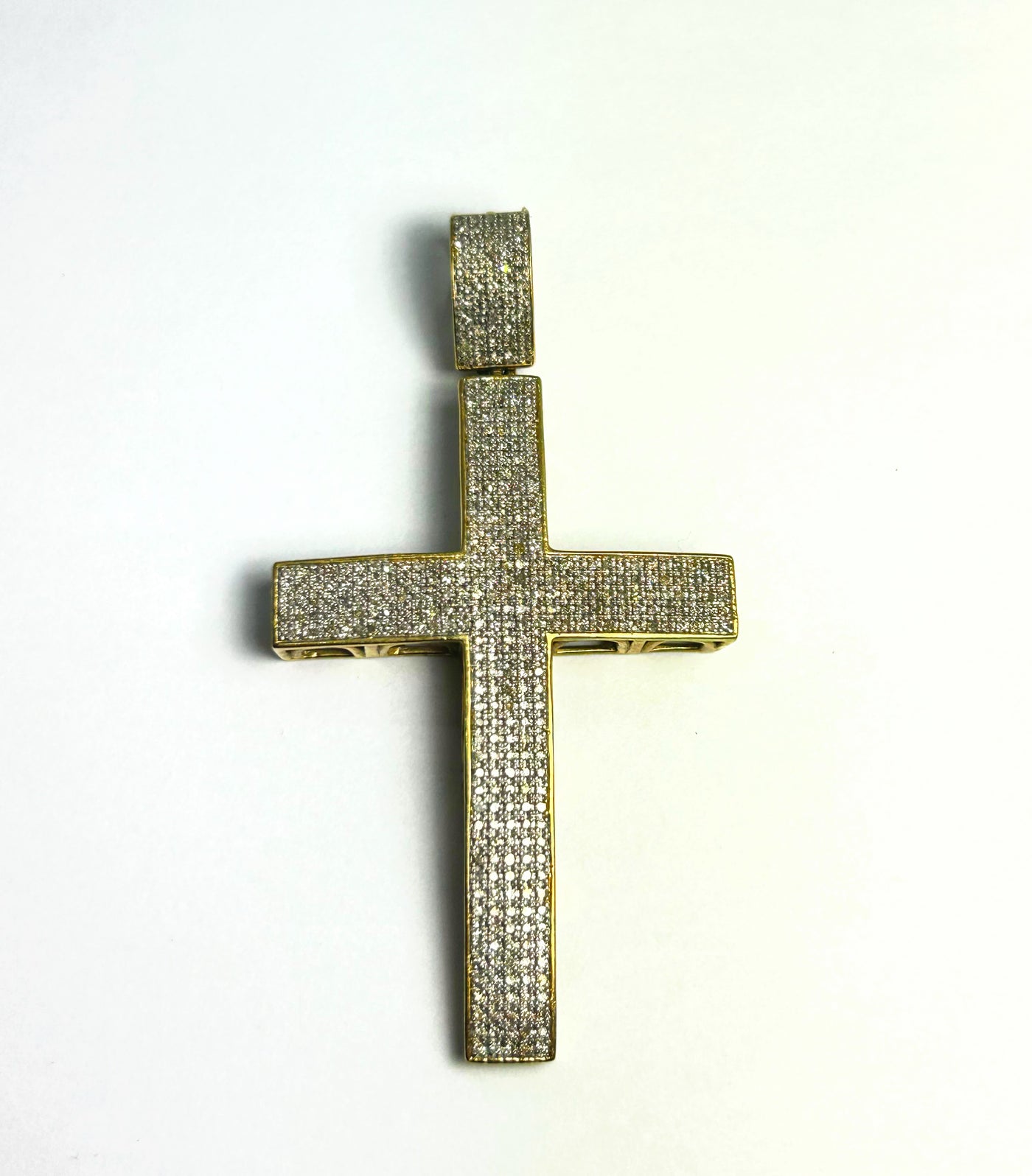 10k Gold Cross with CZ stones