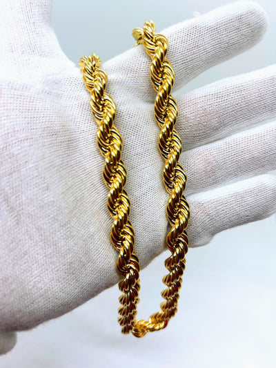 10k gold Rope chain 10mm