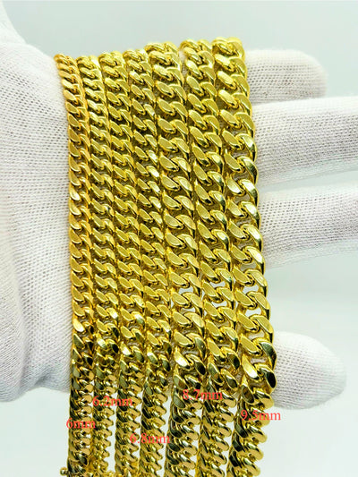 10k Gold Miami Cuban Bracelet, Real 10K Yellow Gold Miami Cuban Chain Bracelet, Men and Women Bracelet, 10k Gold Bracelet, 10k Gold Miami