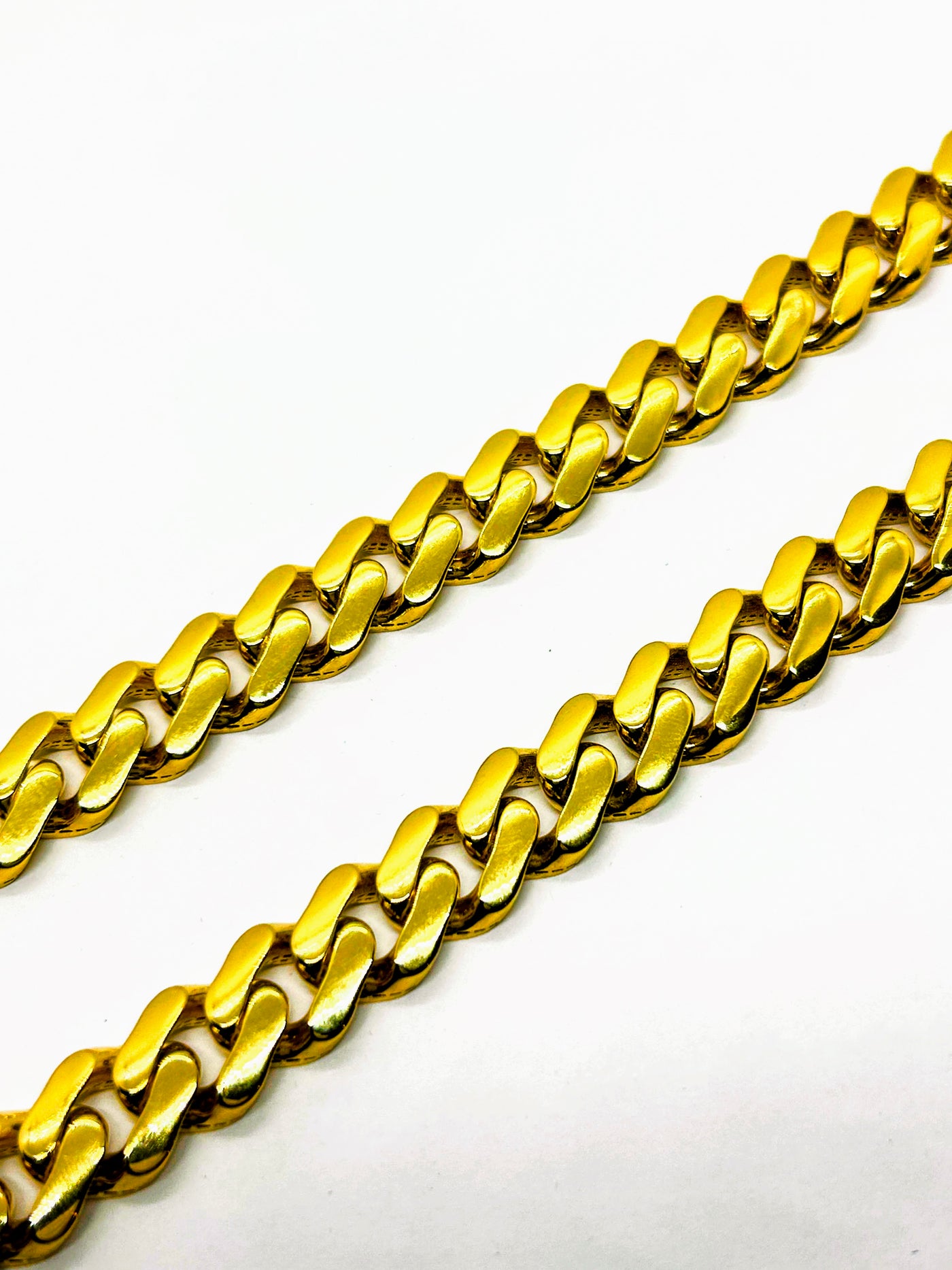 10k Gold Monaco Cuban chain 13mm wide