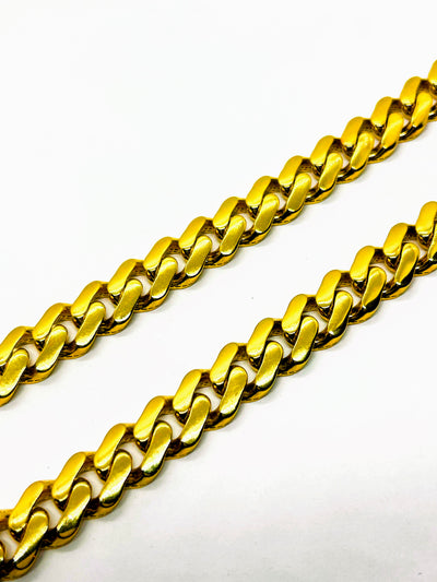 10k Gold Monaco Cuban chain 13mm wide