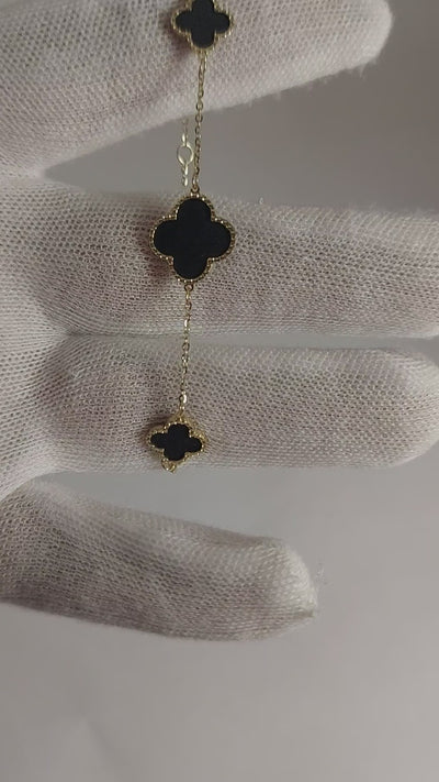 Black Clover leaf Bracelet