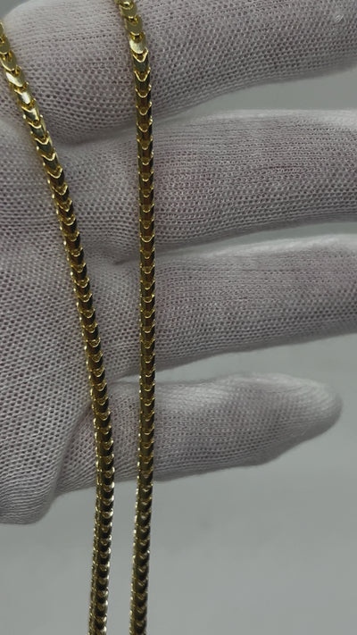 10k Solid Gold Franco chain 2.5mm