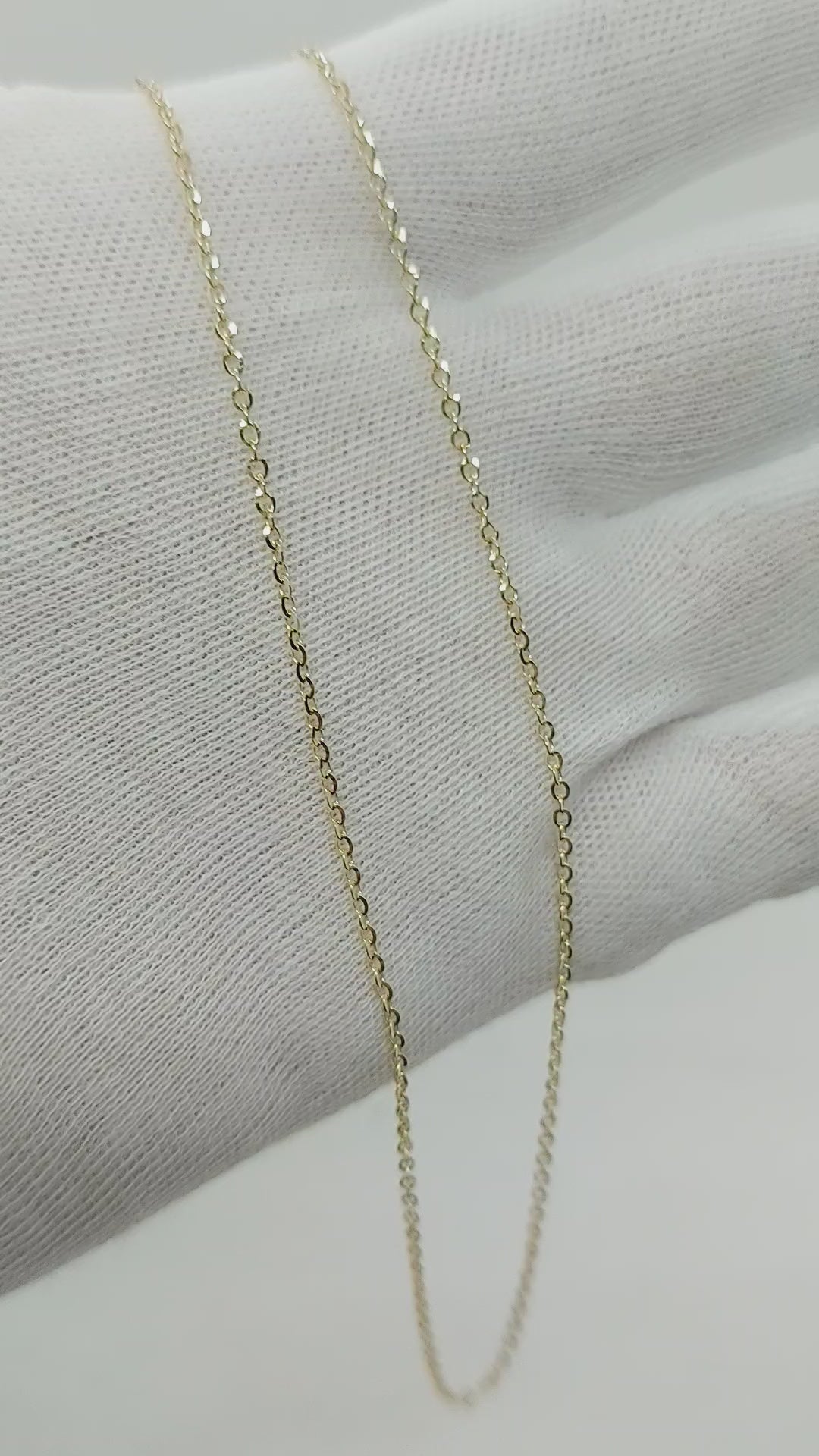 Rolo Chain Necklace Solid 10k Gold