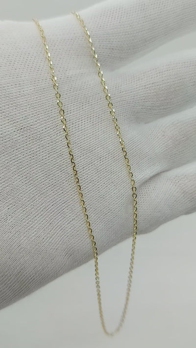 Rolo Chain Necklace Solid 10k Gold