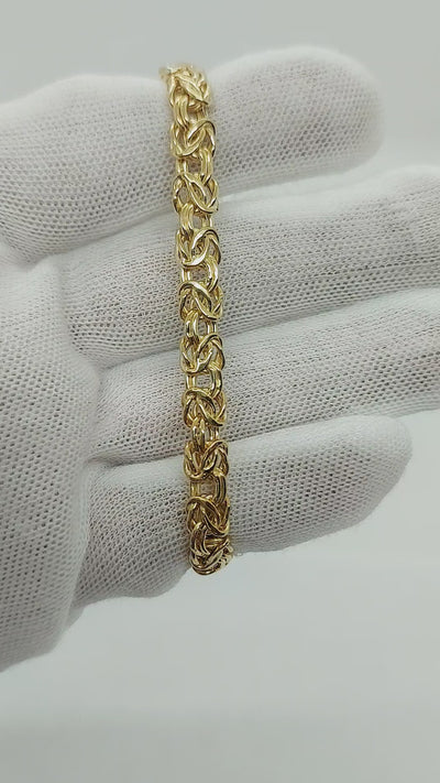 10k Gold Byzantine Bracelet